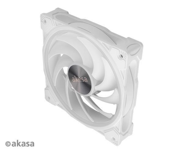 AKASA ventilátor SOHO AR, 12cm ARGB PWM ventilátor, 120x120x25mm, biely3