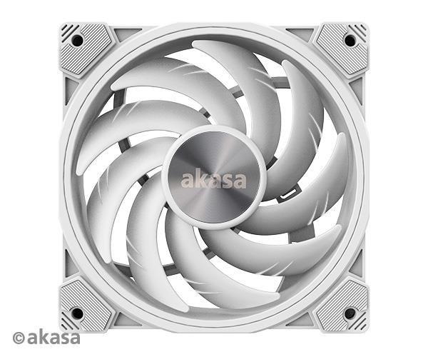 AKASA ventilátor SOHO AR, 12cm ARGB PWM ventilátor, 120x120x25mm, biely5