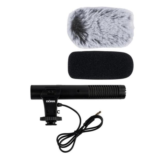 Doerr CV-02 Stereofónny smerový mikrofón pre fotoaparáty a mobilné telefóny3