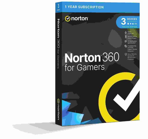 NORTON 360 FOR GAMERS 50GB CZ 1 používateľ pre 3 zariadenia na 1 rok BOX