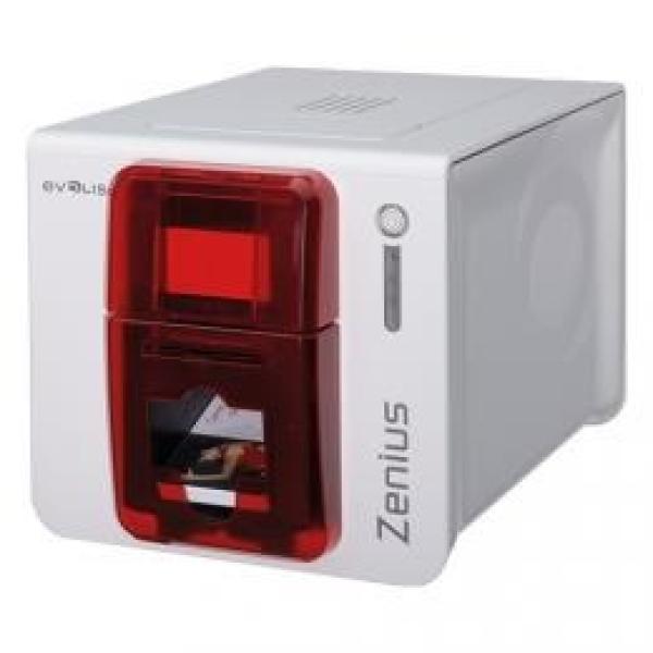 Evolis Zenius Classic,  jednostranný,  12 bodov/ mm (300 dpi),  USB,  červený