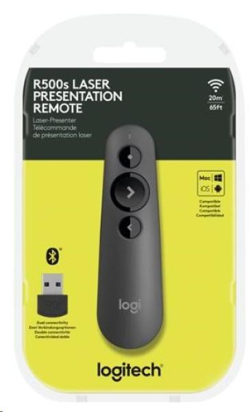 Logitech Wireless Presenter R500s Graphite,  bezdrátový prezentér3