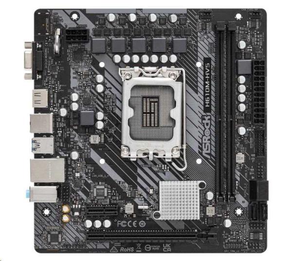 ASRock MB Sc LGA1700 H610M-HVS,  Intel H610,  2xDDR4,  1xHDMI,  1xVGA,  mATX2