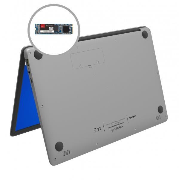UMAX NTB VisionBook 14WRx Gray - 14, 1" IPS FHD 1920x1080,  Celeron N4020@1, 1 GHz,  4GB, 128GB,  Intel UHD, W11P,  Gray8