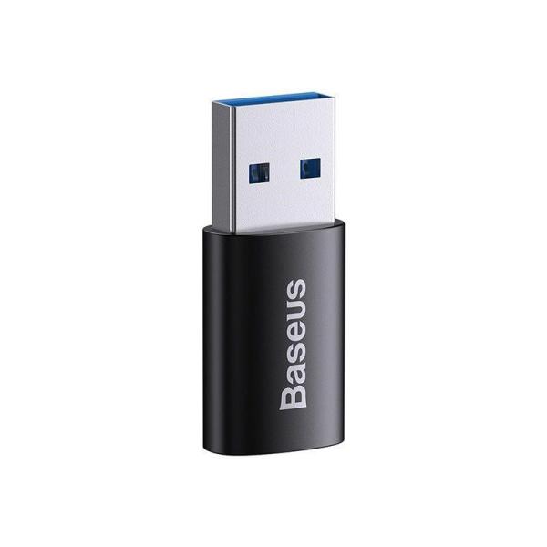 Baseus Ingenuity mini OTG adaptér USB-A 3, 1A samec na USB-C samica,  čierny