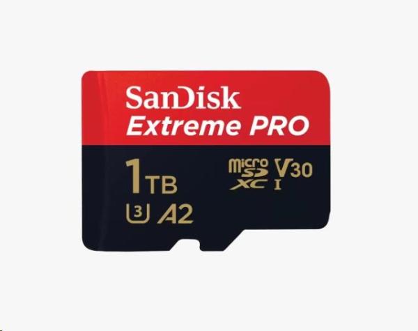 SanDisk micro SDXC karta 1TB Extreme PRO (200 MB/ s Class 10,  UHS-I U3 V30) + adaptér