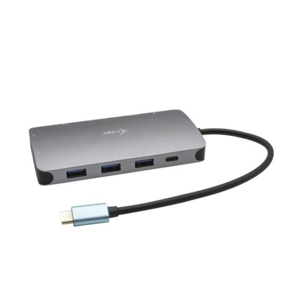 i-tec USB-C Metal Nano Dock HDMI/ VGA s LAN + PD 100 W + napájací zdroj 77W (PD 65W)0