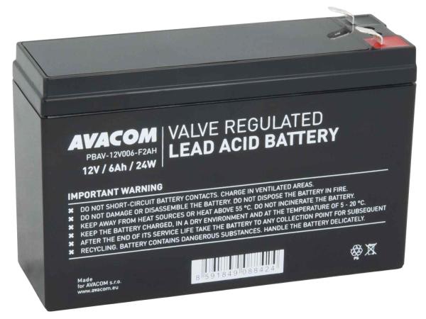 Batéria AVACOM 12V 6Ah F2 HighRate (PBAV-12V006-F2AH)