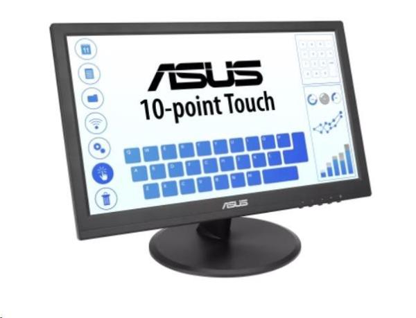 Dotykový displej ASUS LCD 15.6" VT168HR Touch 1366x768 220cd lesklý,  HDMI 10-bodový multidotykový,  USB,  WLED/ TN VESA 753