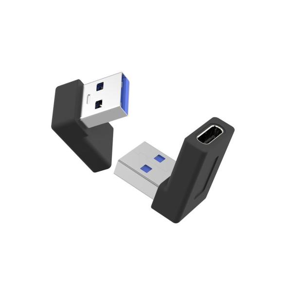 PremiumCord USB-C na USB3.0 typ A (F/ M),  90° zakrivený1