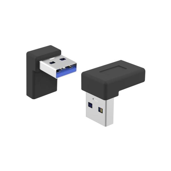 PremiumCord USB-C na USB3.0 typ A (F/ M),  90° zakrivený3