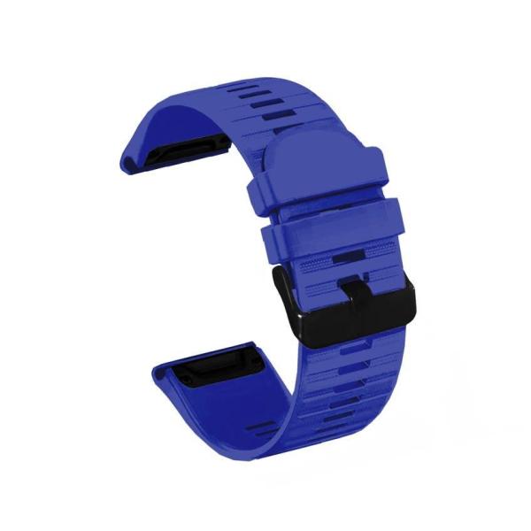 RhinoTech řemínek pro Garmin QuickFit silikonový outdoor 22mm tmavě modrý1