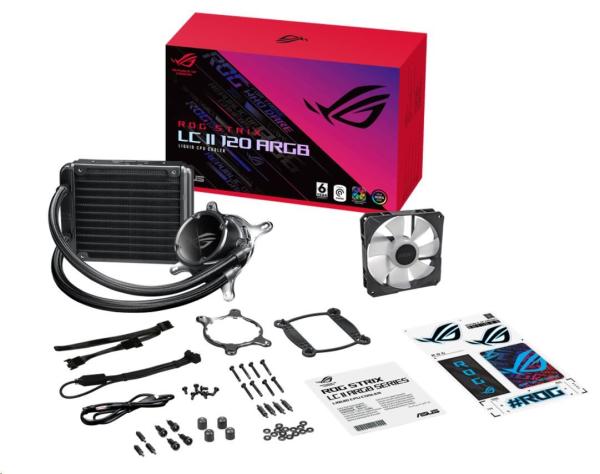 Vodný chladič procesora ASUS AIO ROG STRIX LC II 120 ARGB,  1x120mm4