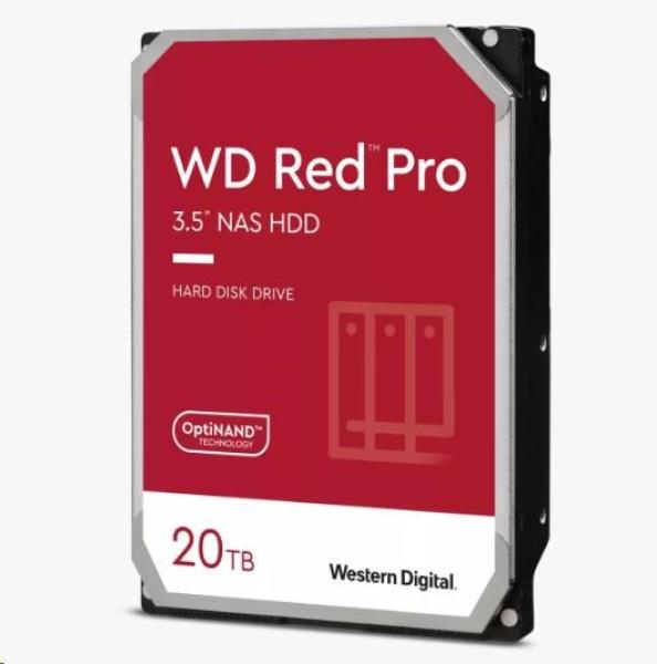 WD RED Pro NAS WD201KFGX 20TB SATAIII/ 600 512MB cache,  268 MB/ s,  CMR