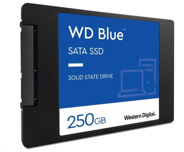 WD BLUE SSD 3D NAND WDS250G3B0A 250GB SA510 SATA/600, (R:555, W:440MB/s), 2.5"2