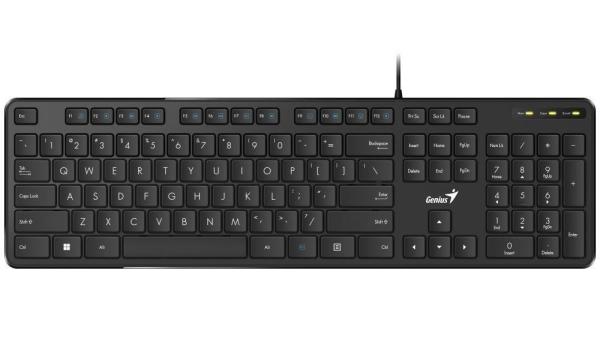 GENIUS klávesnice Slimstar M200/  Drátová/  USB/  černá/  CZ+SK layout