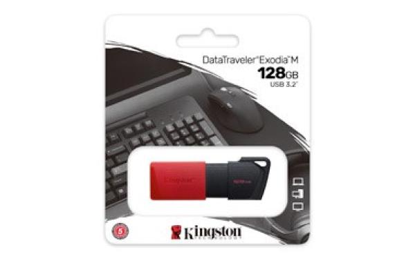 Kingston Flash Disk 128GB USB3.2 Gen 1 DataTraveler Exodia M (Black + Red)5