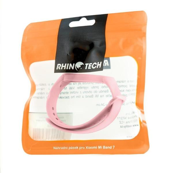 RhinoTech řemínek pro Xiaomi Mi Band 7,  světle růžová2
