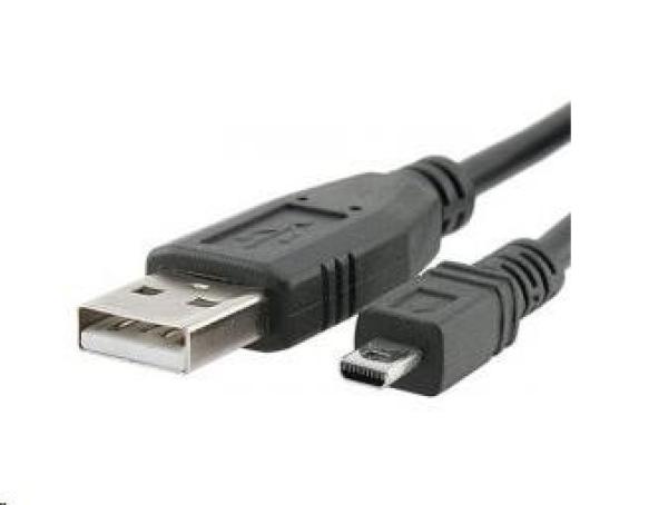 Kábel USB PREMIUMCORD 2.0 A-B mini,  8 pinov,  2 m Sanyo,  Panasonic LUMIX