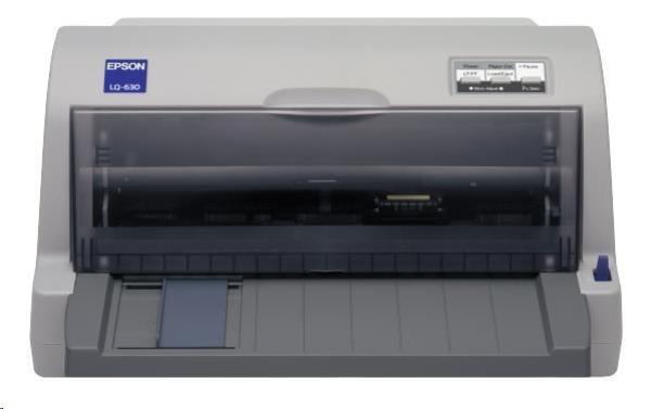 Ihličková tlačiareň EPSON LQ-630,  A4,  24 ihiel,  360 znakov za sekundu,  1+4 kópie,  USB 1.1,  LPT