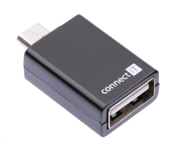 CONNECT IT Redukcia USB 2.0 A - Micro B OTG (F/ M,  kompatibilný s On The Go)