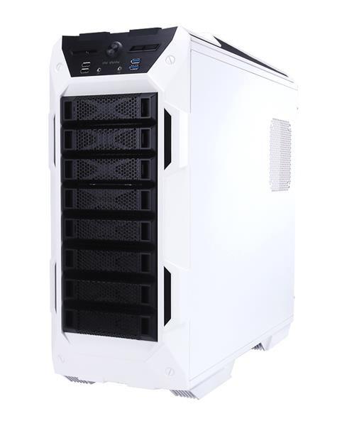 IN WIN case Grone White/ Black,  Midi Tower,  bez zdroja napájania15