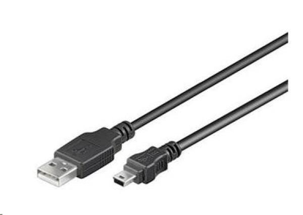 Kábel USB PREMIUMCORD 2.0 Kábel A-Mini B (5pin) 3 m
