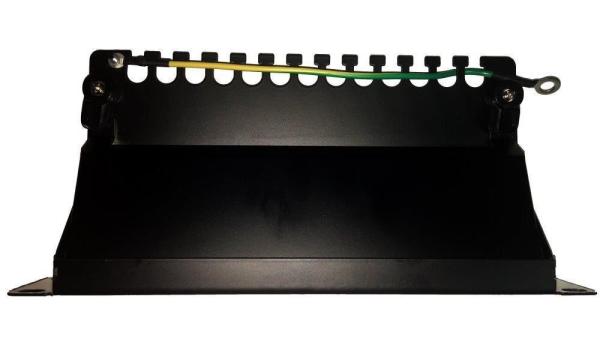 10" Patch panel XtendLan 12port,  STP,  Cat6,  krone,  černý2