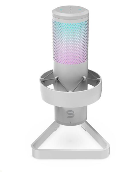 Mikrofón SPC Gear AXIS Streaming Microphone Onyx White USB4