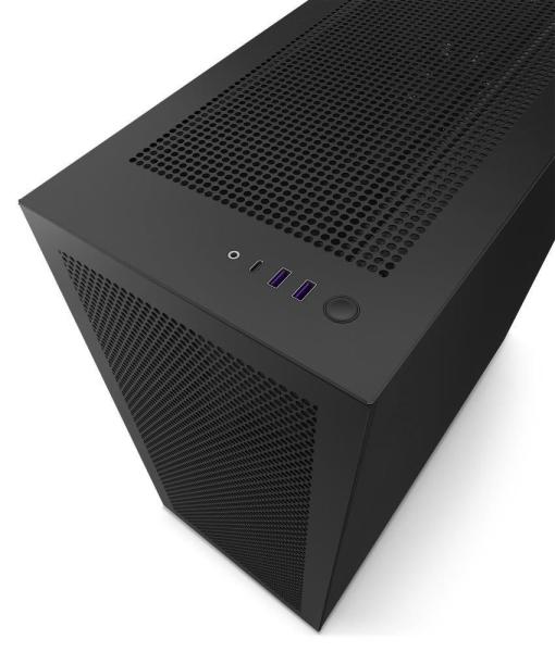 Skriňa NZXT H7 Flow edition /  ATX /  2x120 mm ventilátor /  USB-C /  2x USB /  sklenená bočnica /  sieťovaný panel /  čierna2