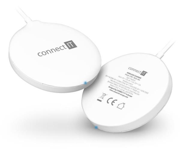 CONNECT IT MagSafe Wireless Fast Charge Bezdrôtová nabíjačka,  15 W,  biela