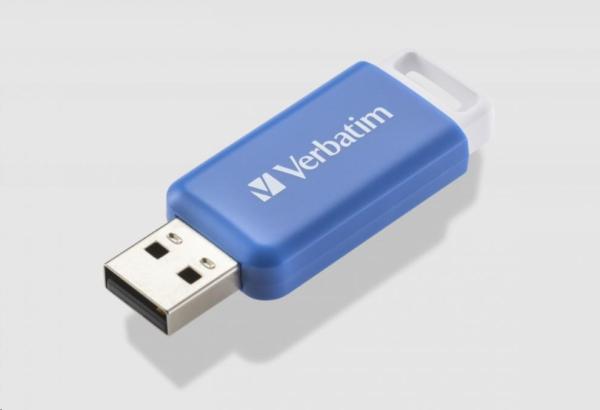 VERBATIM Flash Disk 64GB DataBar USB 2.0 Disk,  modrý0