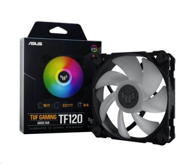 ASUS ventilátor TUF GAMING TF120 ARGB,  120mm PC case fan