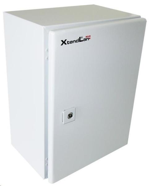 XtendLan 19" univerzální rozvaděč s montážní deskou,  krytí IP66,  šířka 300mm,  hloubka 210mm,  výška 400mm,  šedý