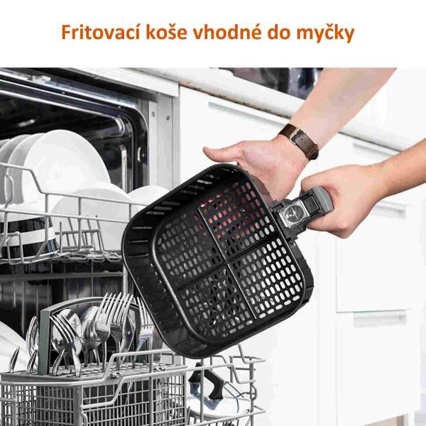 BAZAR - Cosori CP158-AF PREMIUM – horkovzdušná digitální fritéza,  red - Poškozený obal (Komplet)10