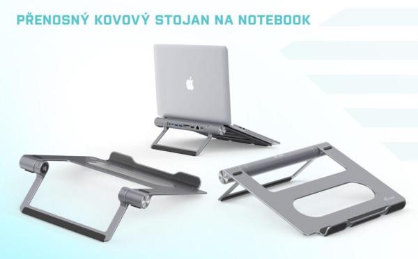 kovová chladiaca podložka iTec (do 15.6") s dokom USB-C (Pow.Del.100W)9