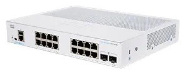 Cisco switch CBS250-16T-2G-UK (16xGbE, 2xSFP, fanless) - REFRESH