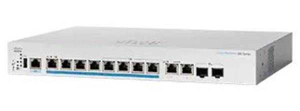 Cisco switch CBS350-8MP-2X-UK (8x2, 5GbE, 2x10GbE/ SFP+ combo, 8xPoE+, 4xPoE++, 240W) - REFRESH