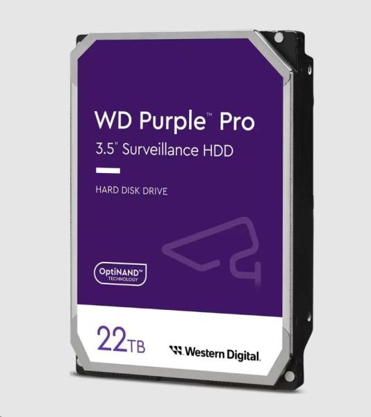 WD Purple Pro/ 22TB/ HDD/ 3.5"/ SATA/ 7200 RPM/ 5R