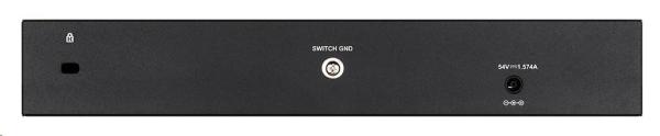 D-Link DGS-1210-10P 10-portový gigabitový Smart+ PoE switch,  8x GbE PoE+,  2x SFP,  PoE 65W,  bez ventilátora1
