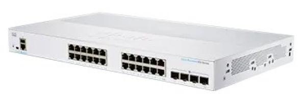 Cisco switch CBS350-24T-4G-UK (24xGbE, 4xSFP, fanless) - REFRESH