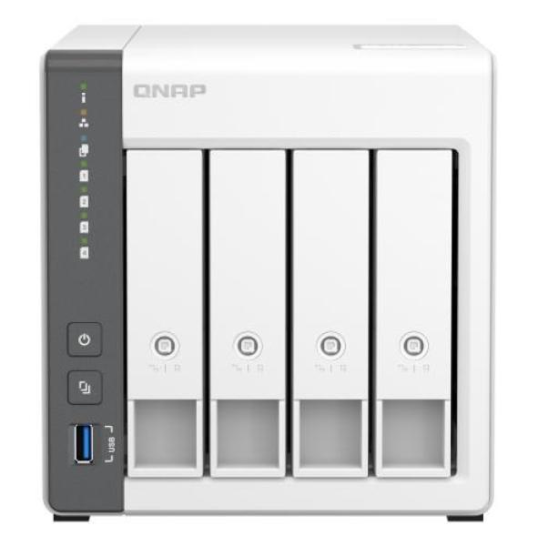 QNAP TS-433-4G (4C/ CORTEX-A55/ 2GHz/ 4GBRAM/ 4xSATA/ 1xGbE/ 1x2, 5GbE/ 2xUSB2.0/ 1xUSB3.2)1