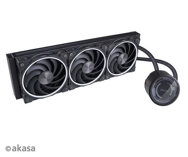 AKASA vodní chladič CPU SOHO 360 Dusk Edition,  Triple radiator liquid CPU cooler ARGB LED,  Black1
