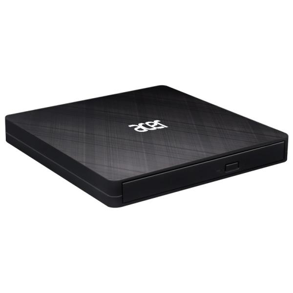 ACER Portable DVD Writer,  USB 3.5 + Type-C 3.0,  140 x 142 x 17mm,  burn speed CD-R: 24X CD-RW: 16X , DVD-R, 8X,  DVD-RW 6X2