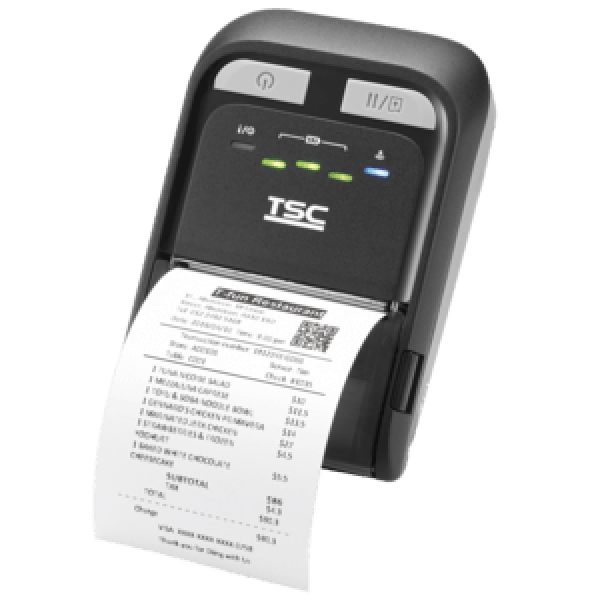 TSC TDM-20,  8 dots/ mm (203 dpi),  RTC,  USB,  BT (iOS),  NFC