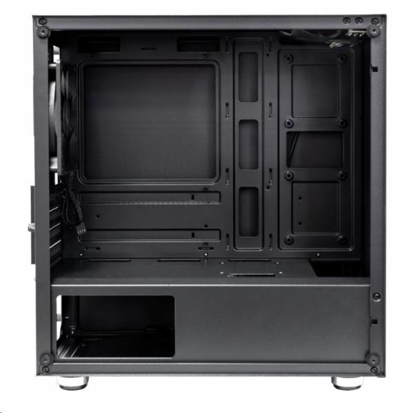 EVOLVEO M4,  case mATX,  1x120mm PWM ventilátor,  průhledná bočnice,  černá1