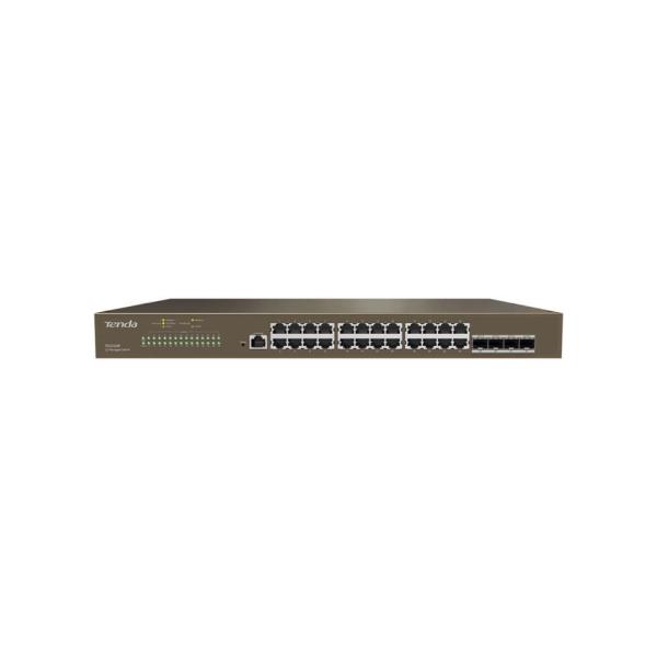 Tenda TEG3328F - L2 Managed Gigabit Switch, 24x RJ45 10/100/1000 Mb/s, 4x SFP 1 Gb/s0