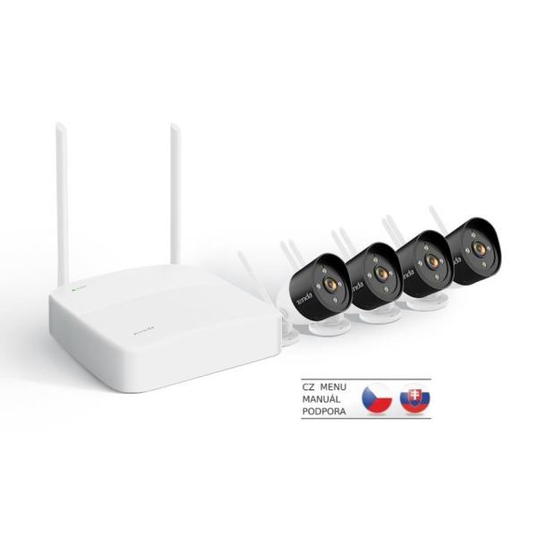 Tenda K4W-3TC - kamerový WiFi set,  4x IP 2K kamera,  NVR rekordér,  zvuk,  noční vidění2