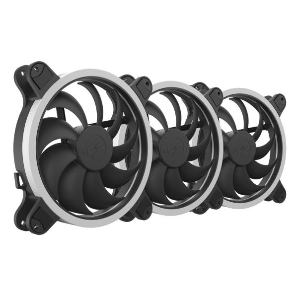 SilentiumPC sada přídavných ventilátorů Sigma HP Corona RGB 140 3-pack /  3x 140mm fan /  RGB LED /  ultratichý6