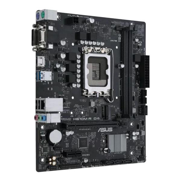 ASUS MB Sc LGA1700 PRIME H610M-R D4-SI,  Intel H610,  2xDDR4,  1xHDMI,  1xDVI,  1xVGA,  mATX1